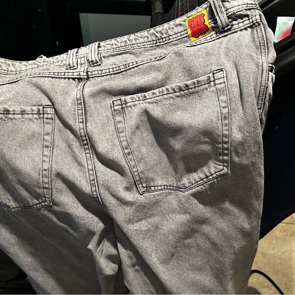 Gray baggy jeans